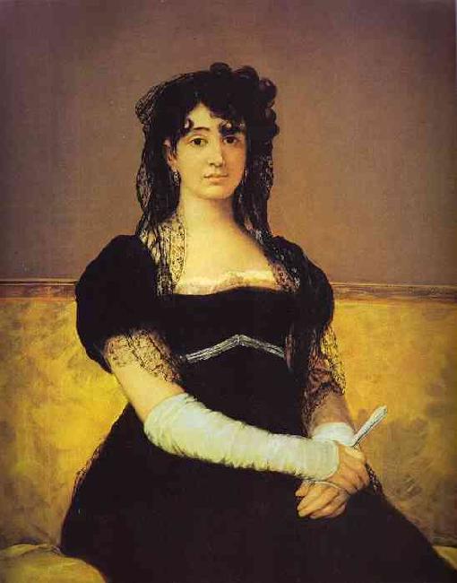 Francisco Jose de Goya Portrait of Antonia Zarate Sweden oil painting art